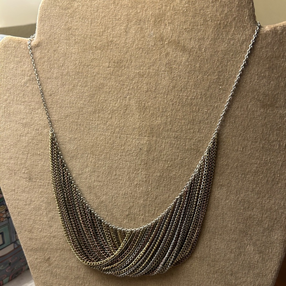 Three Tone Chain Necklace